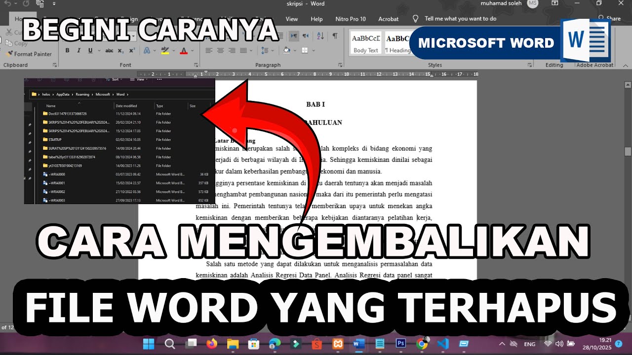 5 Cara Mengembalikan File Word yang Terhapus Permanen, Ternyata Masih Bisa Diselamatkan