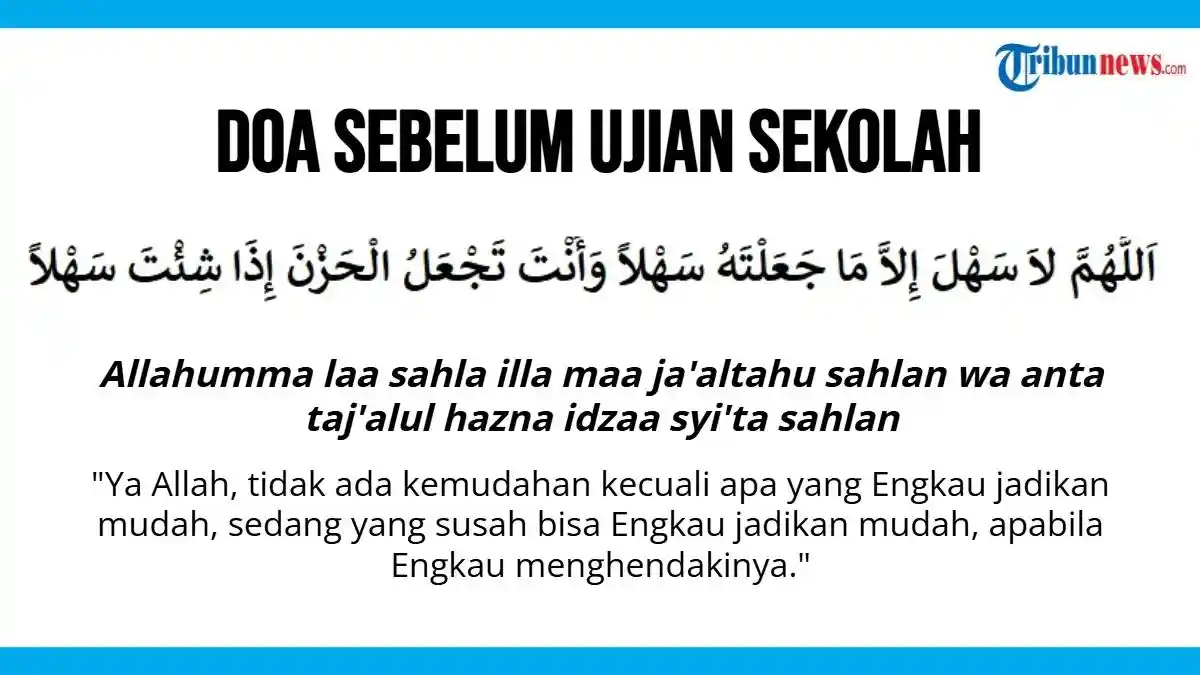 5 Doa Ujian Sekolah NU Online yang Terbukti Ampuh Bikin Tenang Saat Hadapi Soal Sulit