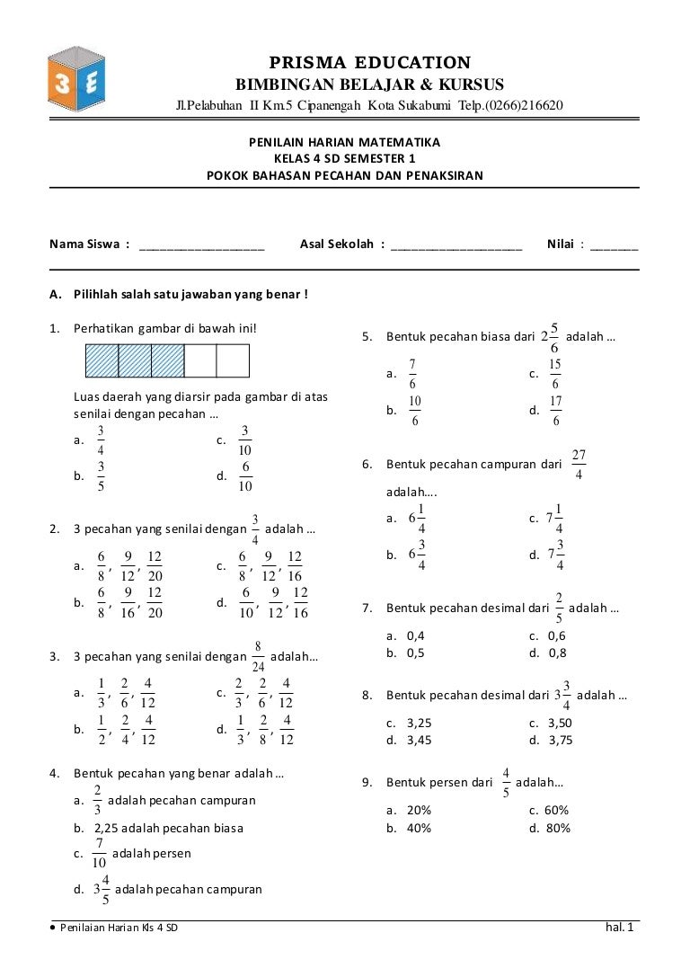 Soal Olimpiade Matematika Sd Kelas 4 Dalchaebi Soal Olimpiade Matematika Sd Kelas 4 Dalchaebi