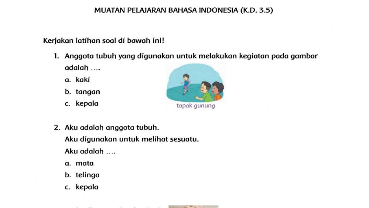 contoh soal kd 3 2 bahasa indonesia kelas 4 contoh soal kd 3 2 bahasa indonesia kelas 4