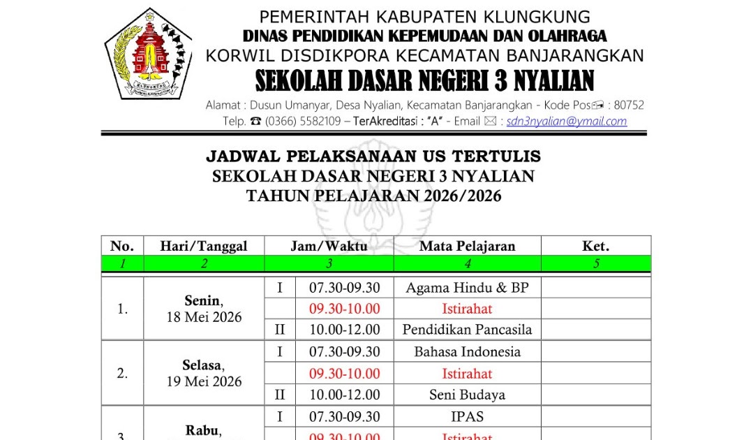 3 Fakta Baru Jadwal Ujian Sekolah Negeri 2026, Pendaftaran Dimajukan Sebelum Terlambat