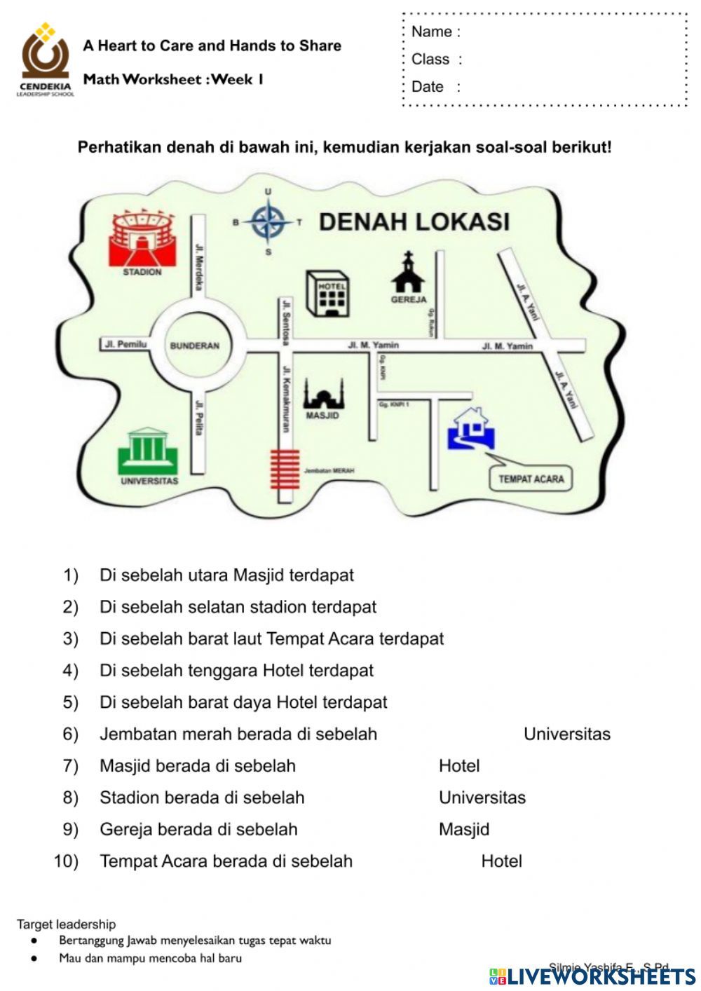 5 Contoh Soal IPS Kelas 3 Tentang Denah yang Wajib Dikuasai Sebelum Ujian