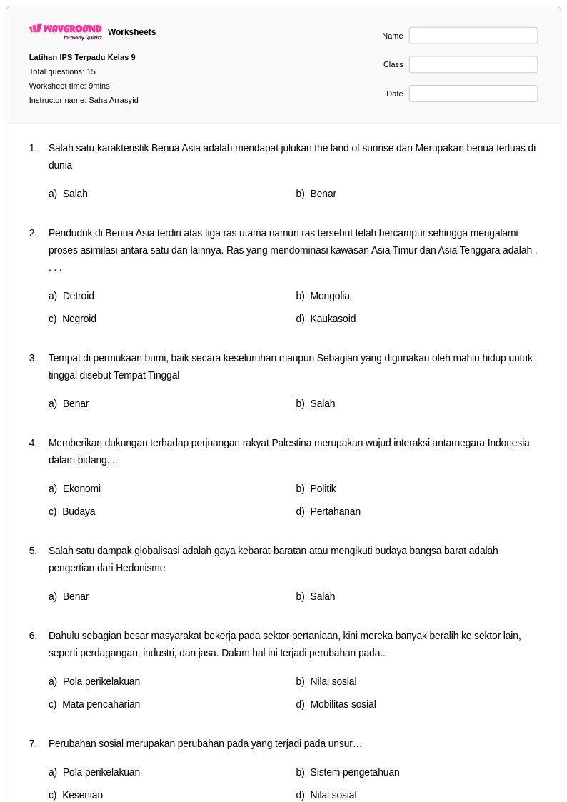 50 lembar kerja Kebutuhan dan Keinginan untuk Kelas 3 di Wayground