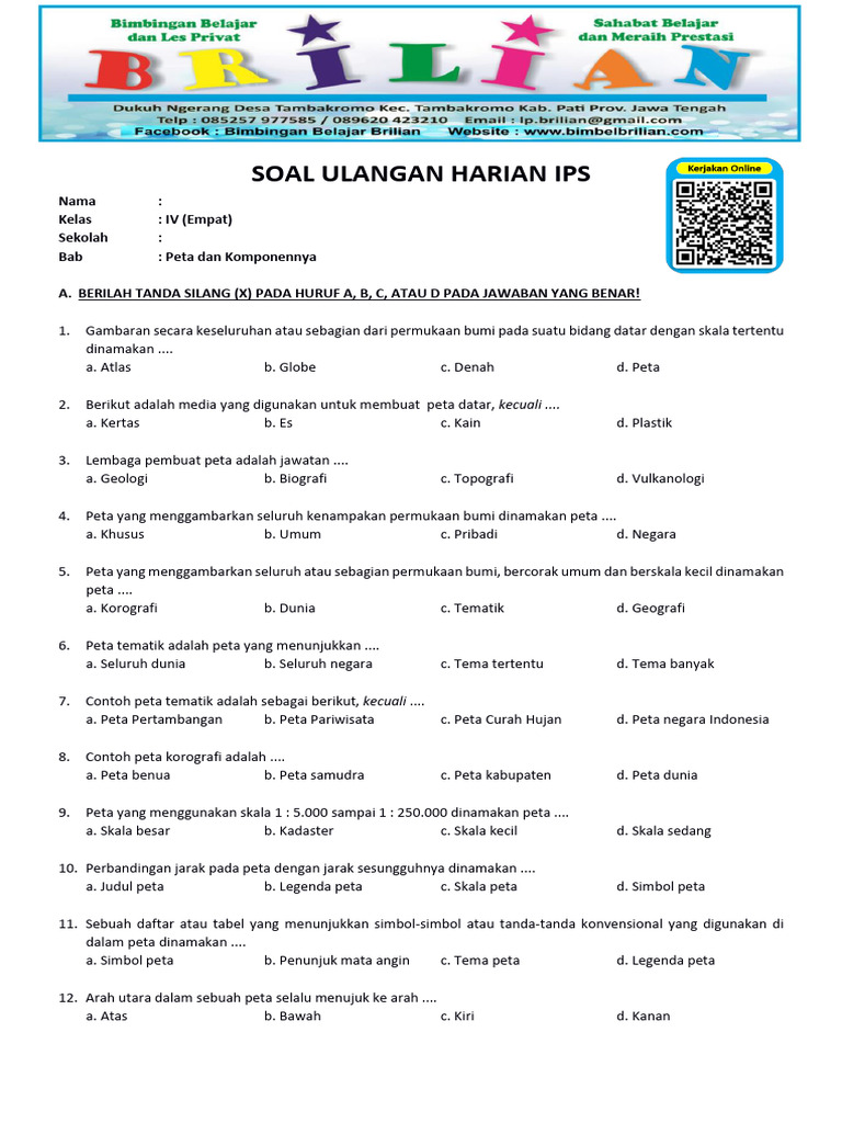 5 Contoh Soal IPS Kelas 4 KD 3.2 yang Wajib Dikuasai Siswa di Tahun 2026 5 Contoh Soal IPS Kelas 4 KD 3.2 yang Wajib Dikuasai Siswa di Tahun 2026