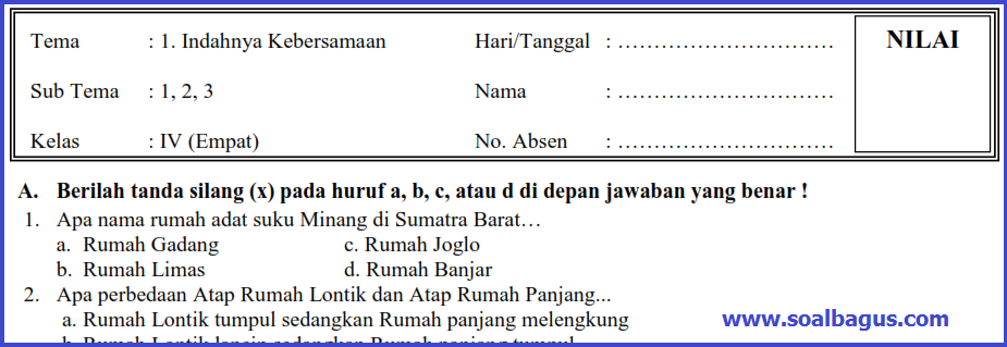 5 Cara Cepat Kuasai PTS Kelas 4 – download soal pts tematik semester ganjil kelas 4