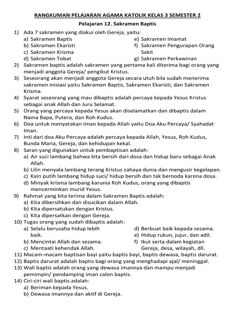 5 Tips Praktis latihan soal sd kelas 4 materi doa doa agama katolik Sebelum Ujian