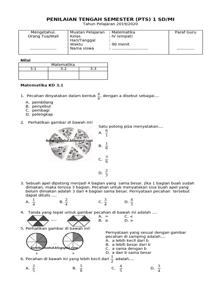7 Rahasia Latihan Soal PTS Matematika Tema 6 Kelas 4 SD yang Wajib Dikuasai Sebelum Ujian!