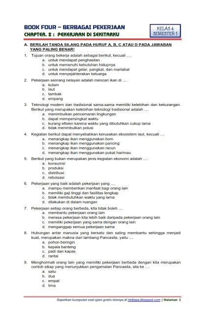 7 Tips Ampuh Menguasai latihan soal semester 1 kelas 4 subtema 2 Sebelum Ujian Datang