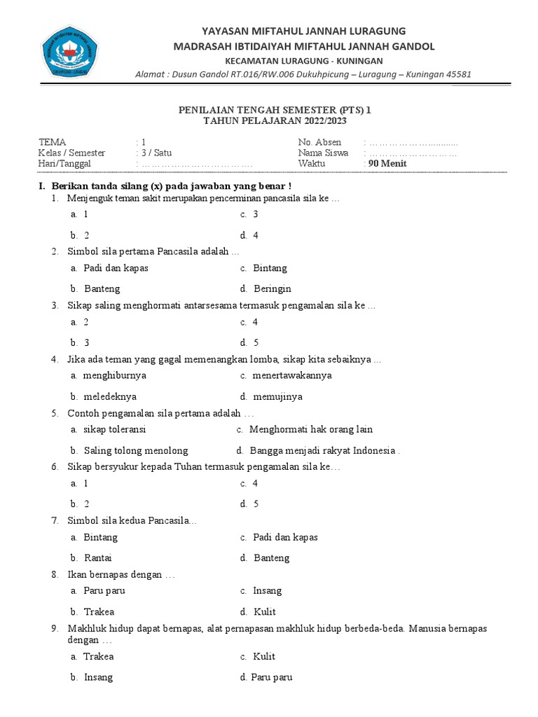 Akhirnya 7 Tips Cepat Download Soal PTS Temarik Kelas 3 Semester 1 Lengkap