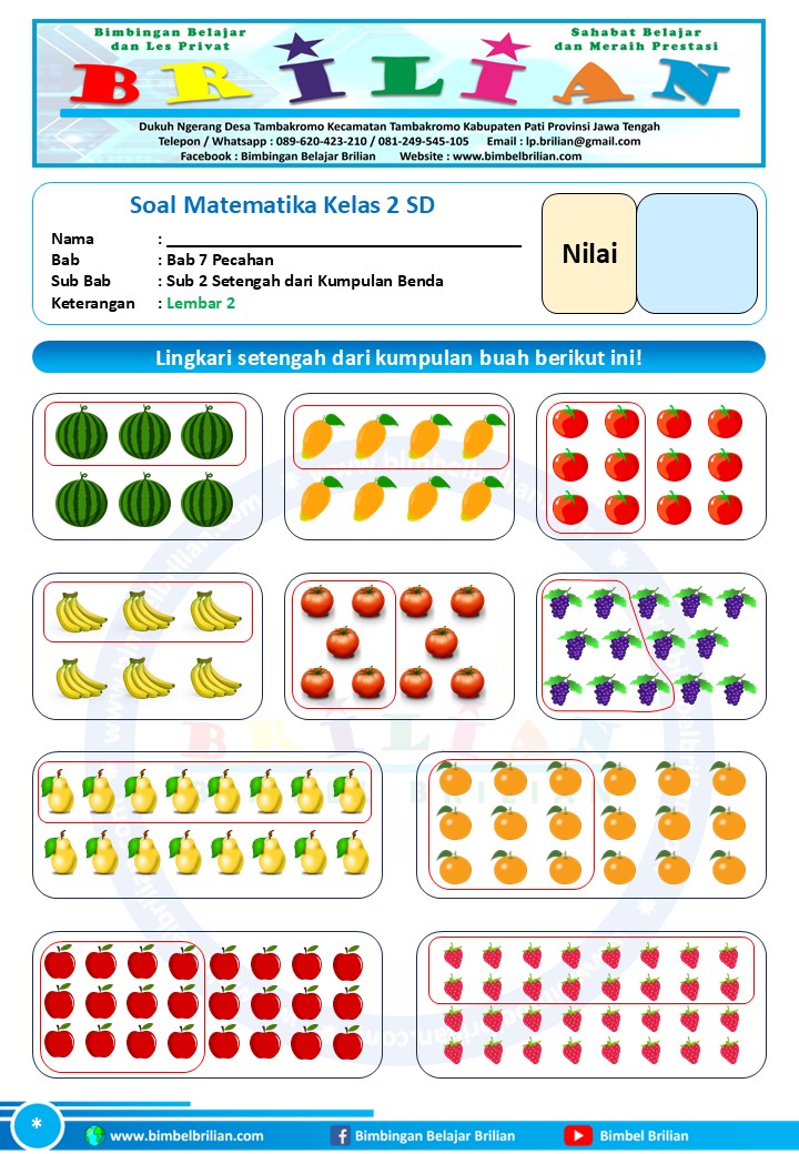 Rahasia Jago Matematika Lewat Pecahan Soal Tematik Kelas 2 SD yang Wajib Tahu