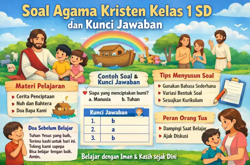 Rahasia Lulus Ujian Pakai Kumpulan Soal Agama Kelas 1 SD dan Kunci Jawaban Terbaru